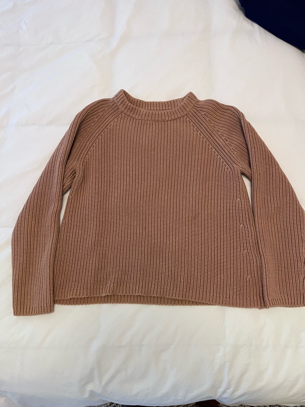 Quince fisherman sweater in tan- women’s medium
